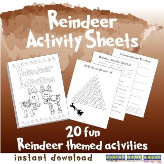 Reindeer activity sheets