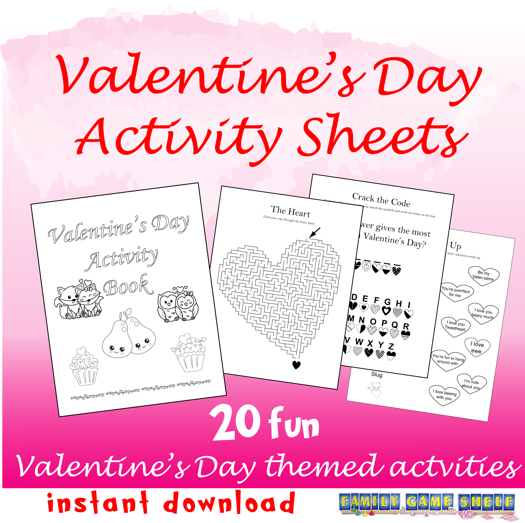 Valentine's Day Activity Pages