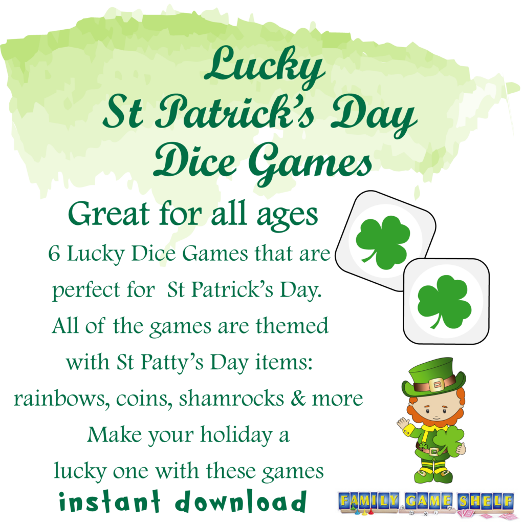 Lucky St Patrick’s Day Dice Games – Family Game Shelf Shop