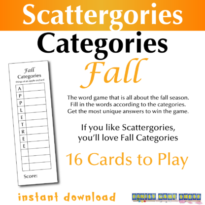 Fall Categories