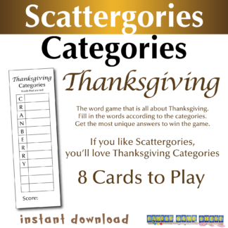 Thanksgiving Categories