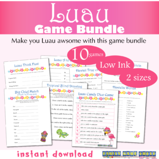 Luau Game Bundle 10 Games
