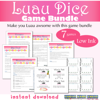 Luau Dice Game Bundle