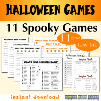 Halloween Party Games Bundle