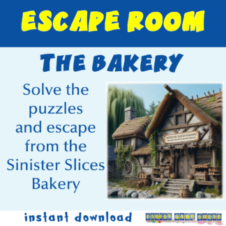 Escape Room for kids The Bakery Solve the puzzles and escape from the Sinister Slices bakery