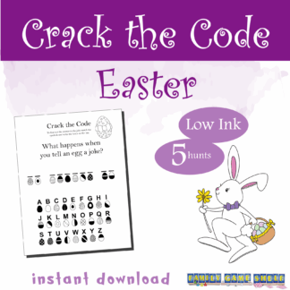 Easter Crack the Code. 5 Easter joke puzzles for the kids. Instant down load