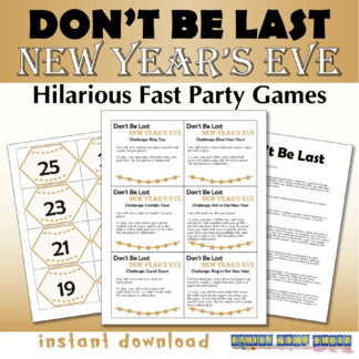 DON’T BE LAST New Year’s Eve Hilarious Fast Party Games instant download