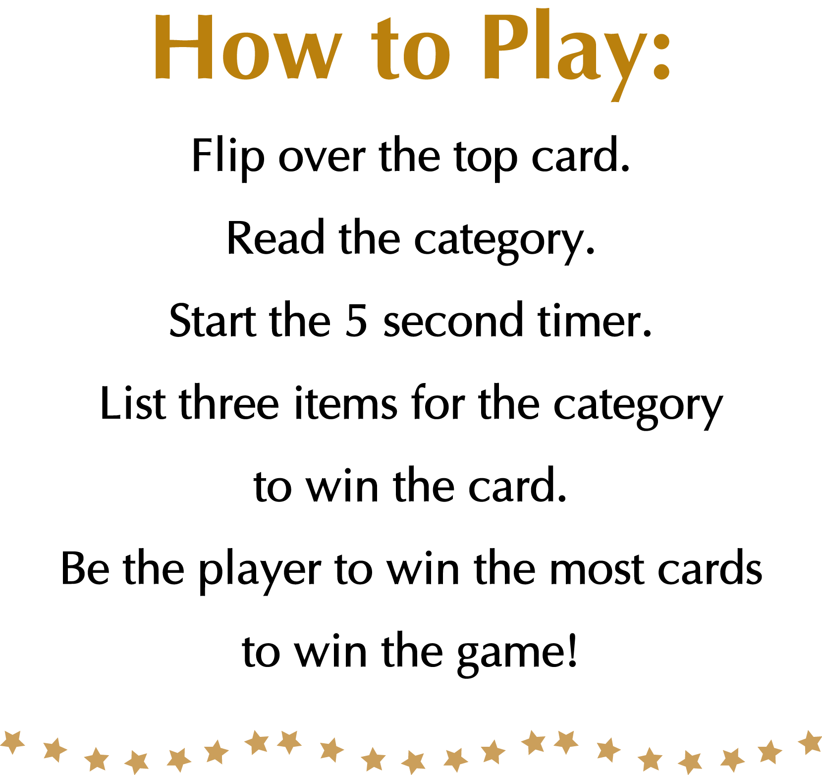 New Year's Eve 5 Seconds To... Party Game Printable - Image 4