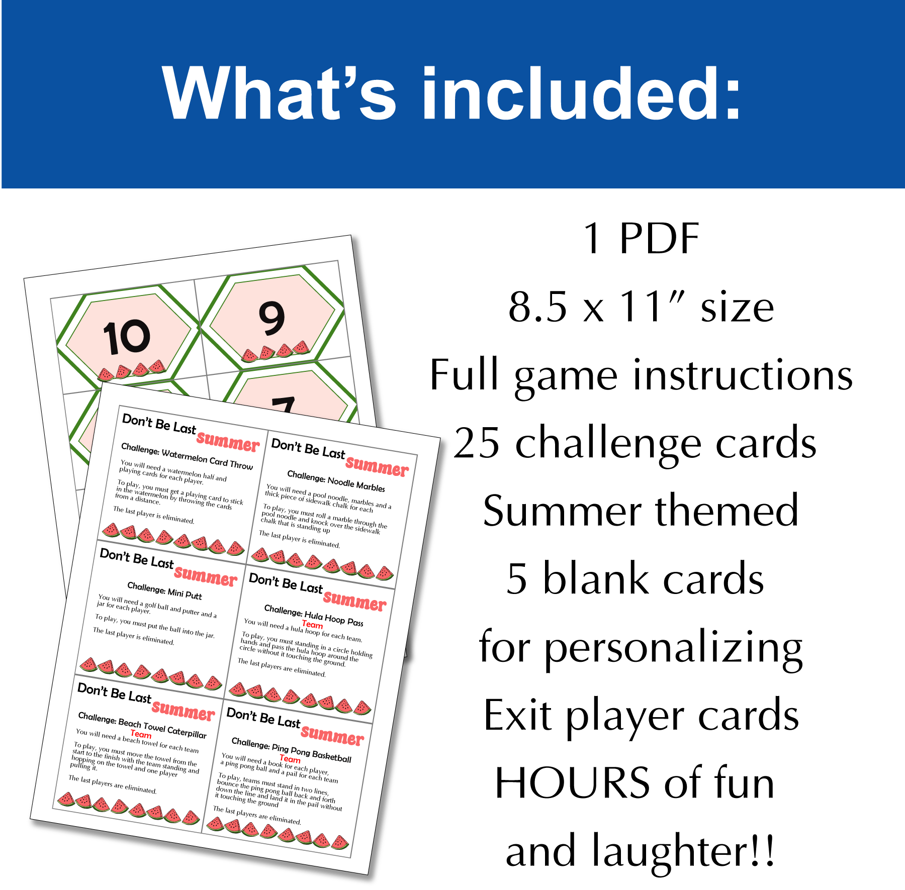 Don't Be Last Summer Party Games - Image 4